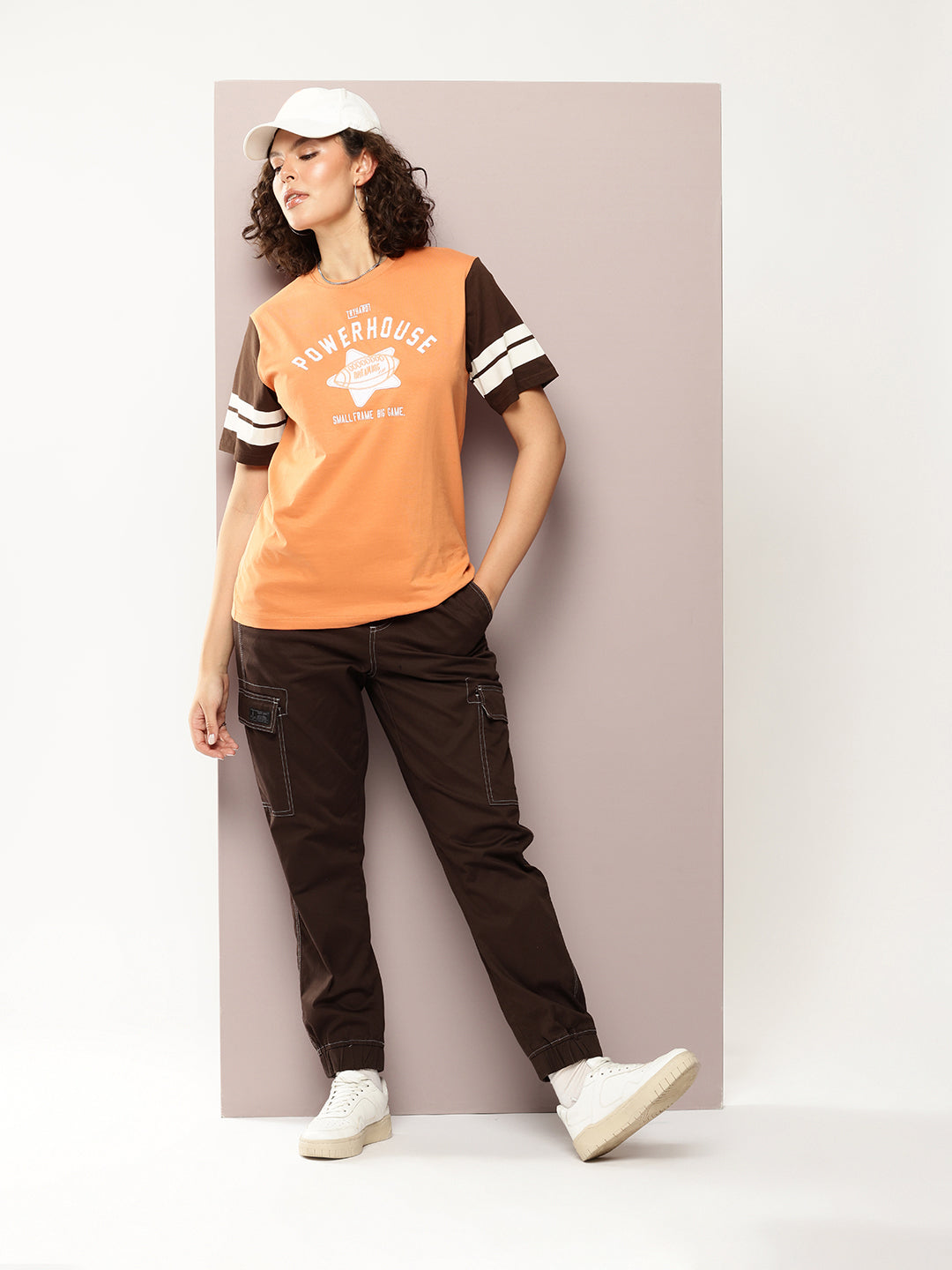 Womens Half Sleeve Round Neck Printed Oversized Fit Tshirts