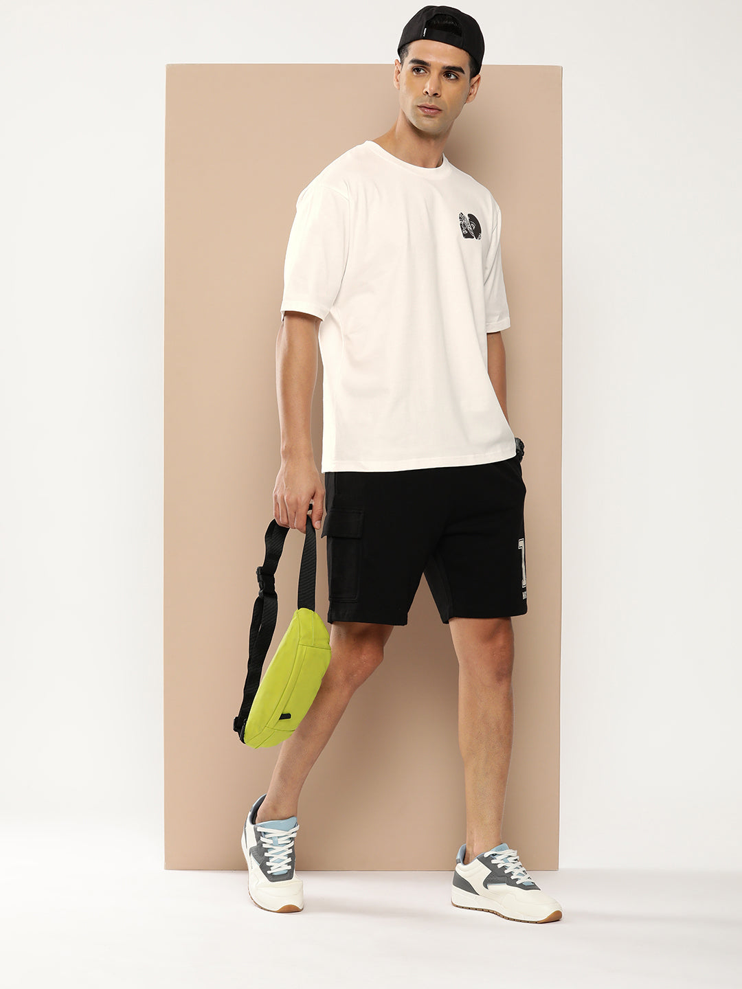 Mens Half Sleeve Round Neck Oversized Fit T-Shirts