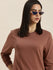 Womens Full Sleeve Round Neck Oversized Fit T-Shirts