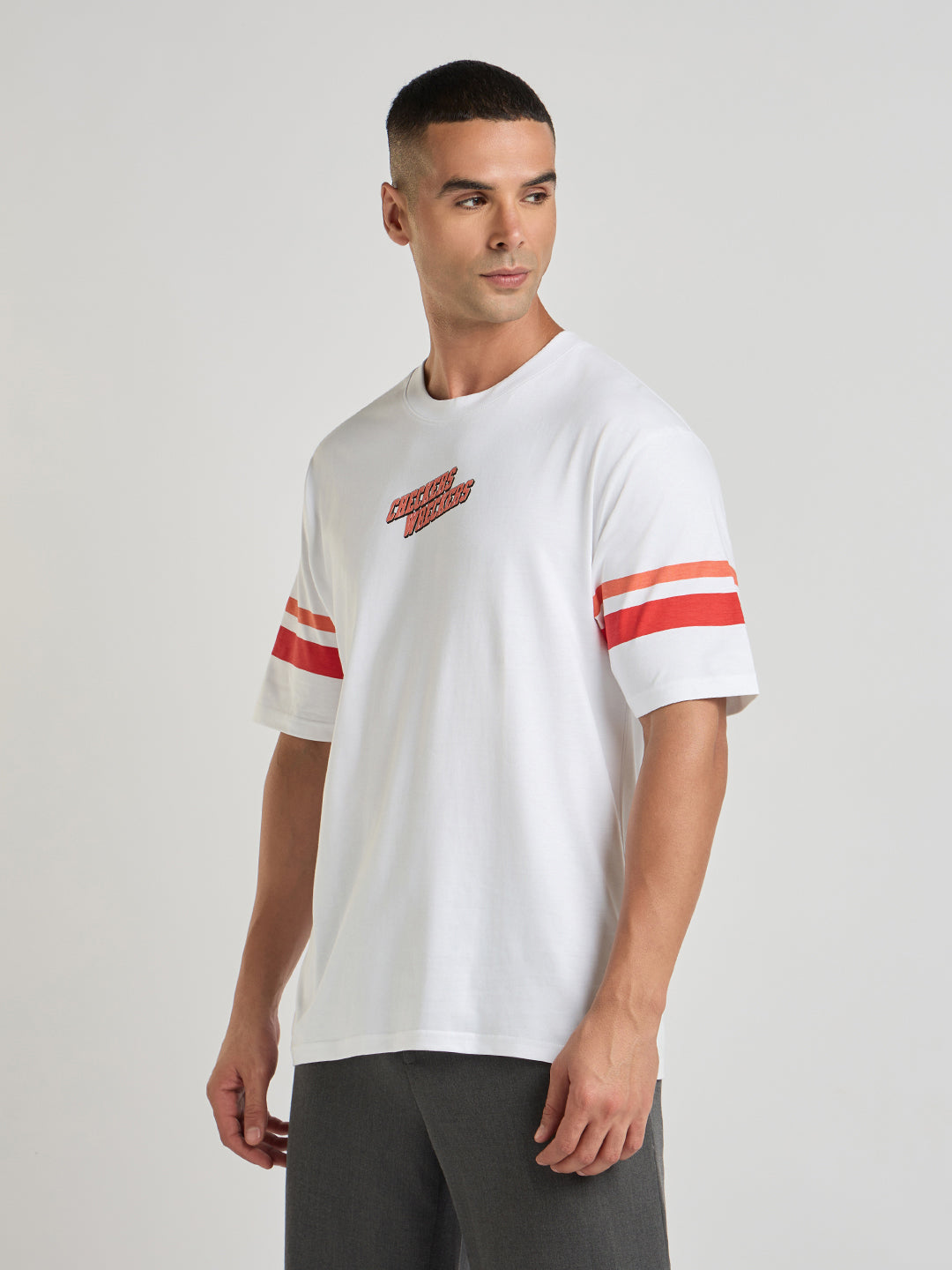Mens Printed Oversized Cotton Round Neck Tshirt