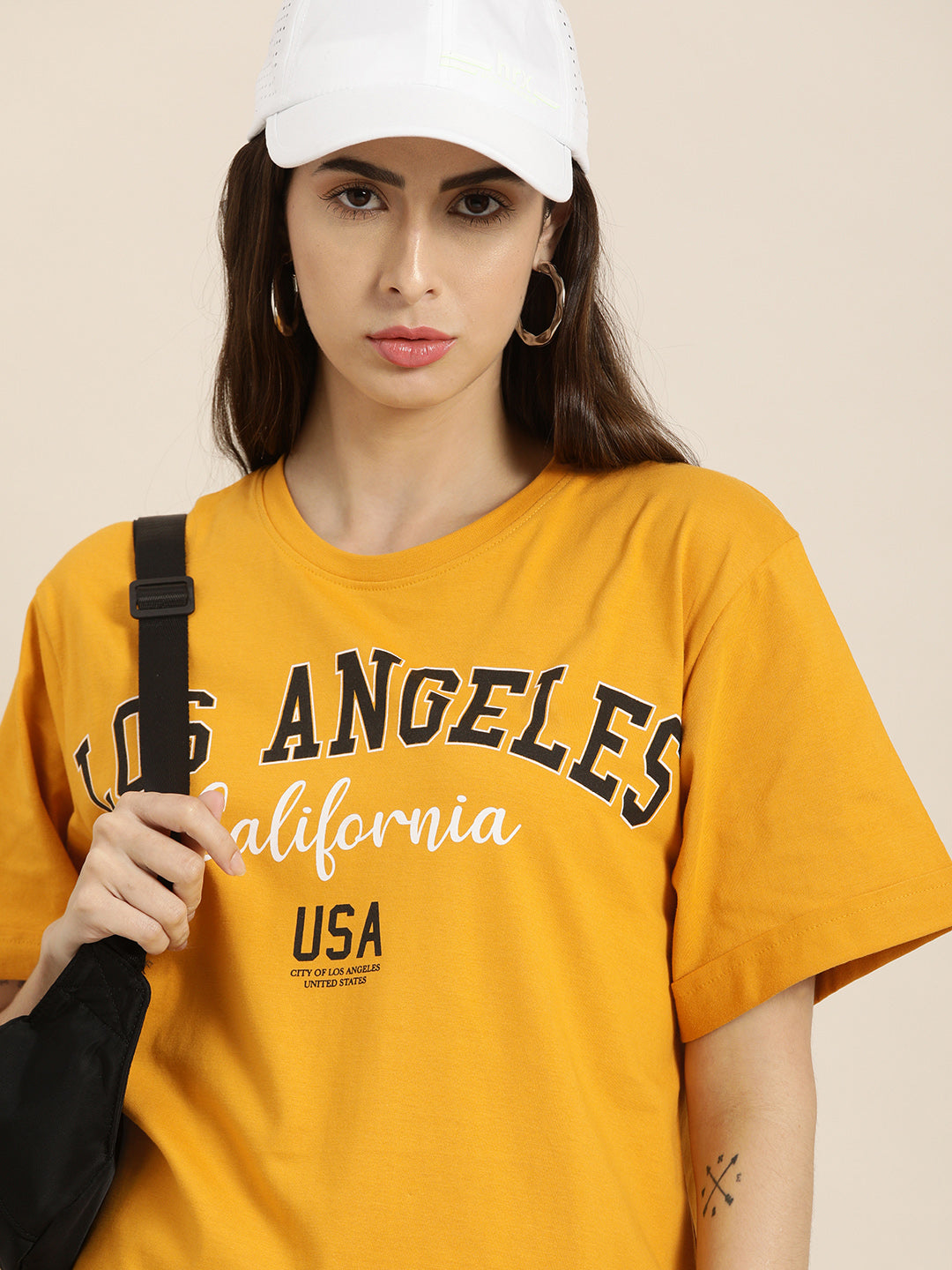 Womens Half Sleeve Round Neck Oversized Fit T-Shirts