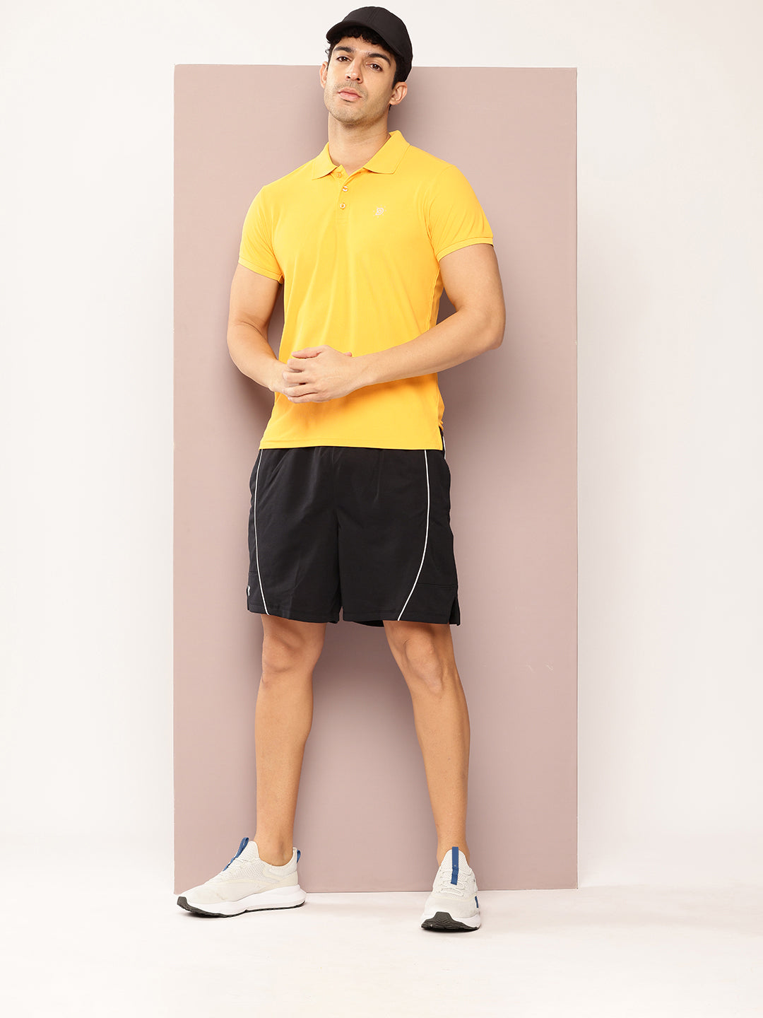 Mens Short Sleeve Polo Neck Regular Fit Polyster Tshirt