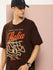 Mens Half Sleeve Drop Shoulder Printed Oversized Fit T-Shirts