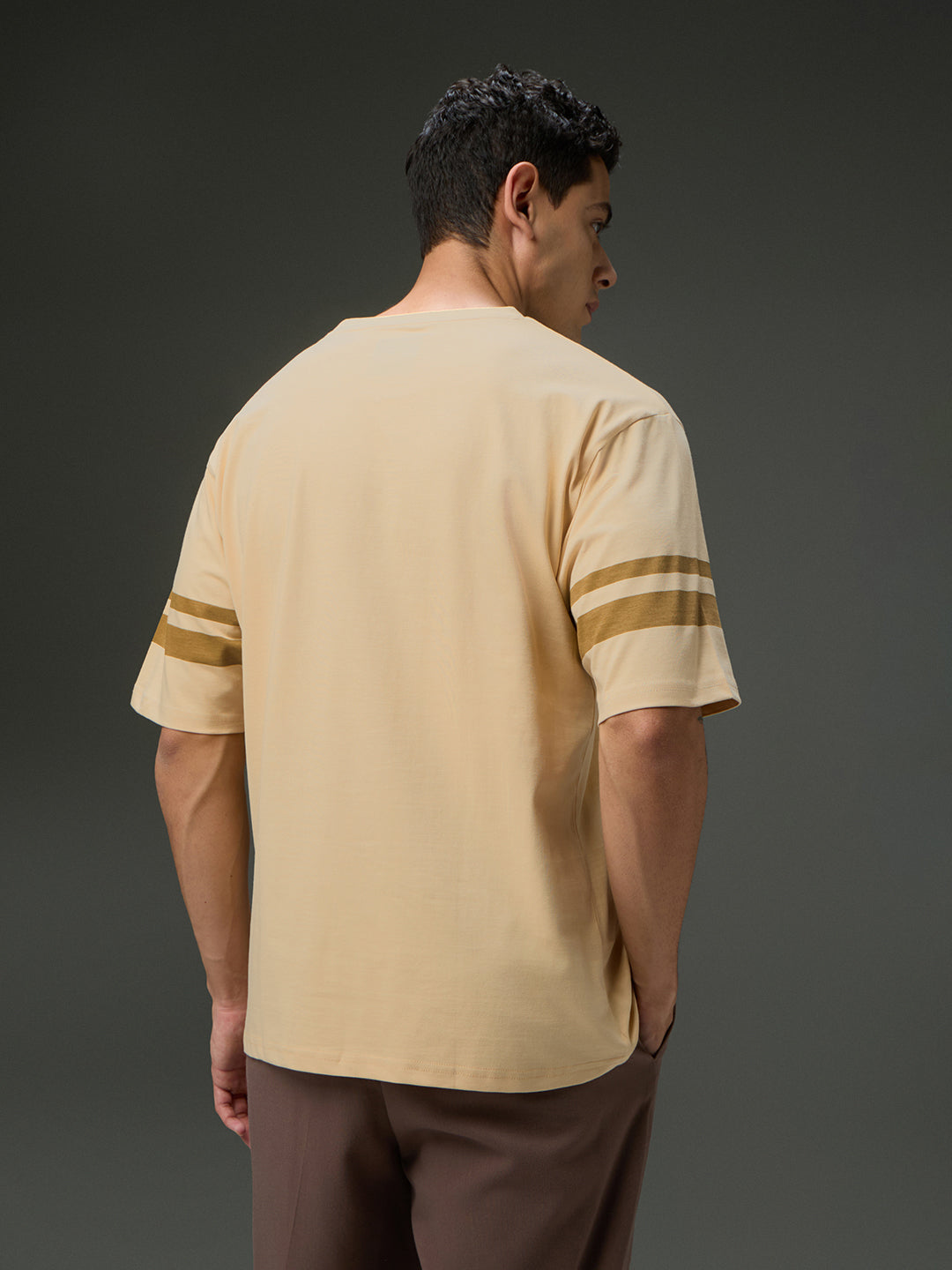 Mens Round Neck Half Sleeve Printed Oversized Fit Tshirt