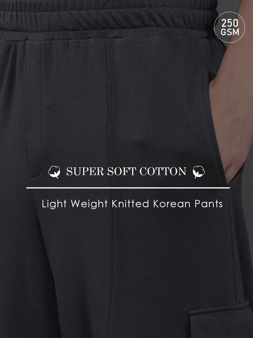 Men Super Soft Cotton Extra Baggy Korean Pant