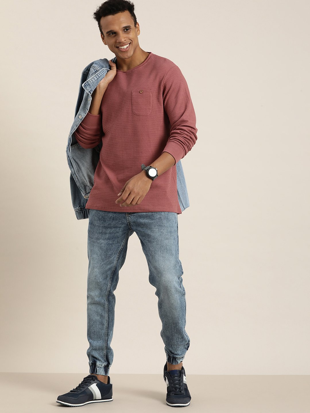 Mens Full Sleeve Round Neck Regular Fit T-Shirts