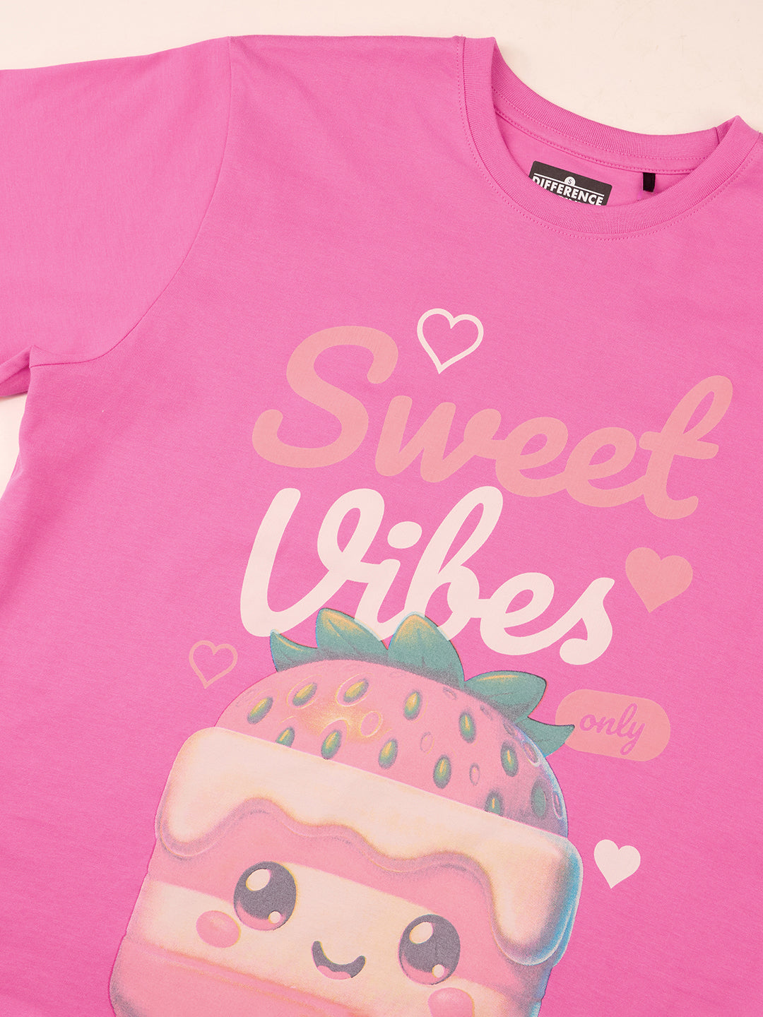 Womens Printed Oversized Cotton T-Shirt