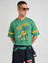 Mens Printed Oversized Half Sleeve Round Neck Tshirt