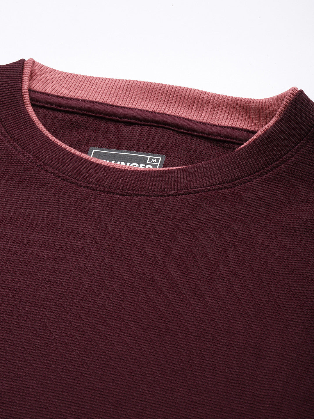 Mens Full Sleeve Round Neck Solid Regular Fit Tshirts