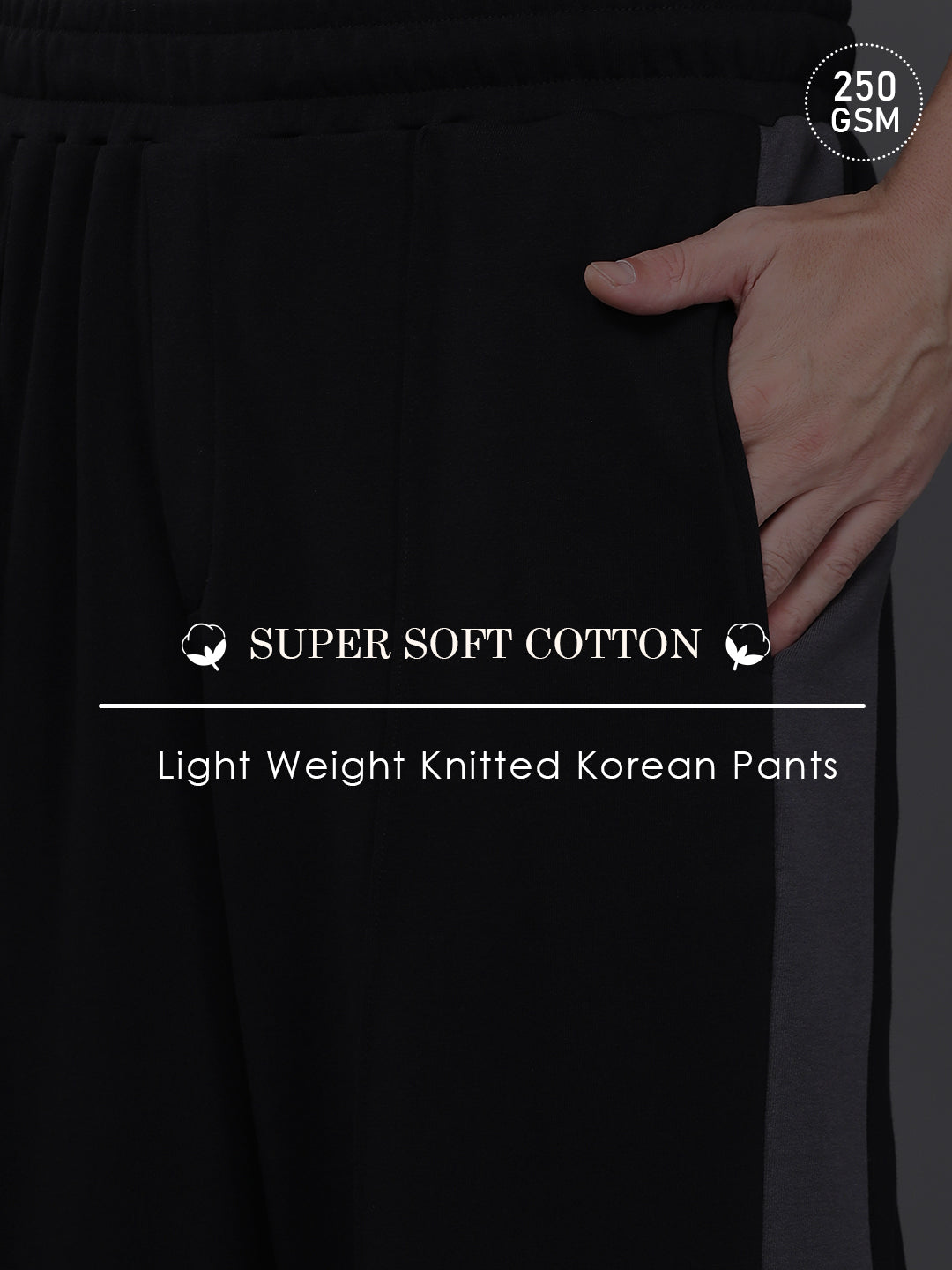 Men Super Soft Cotton Extra Baggy Korean Pant