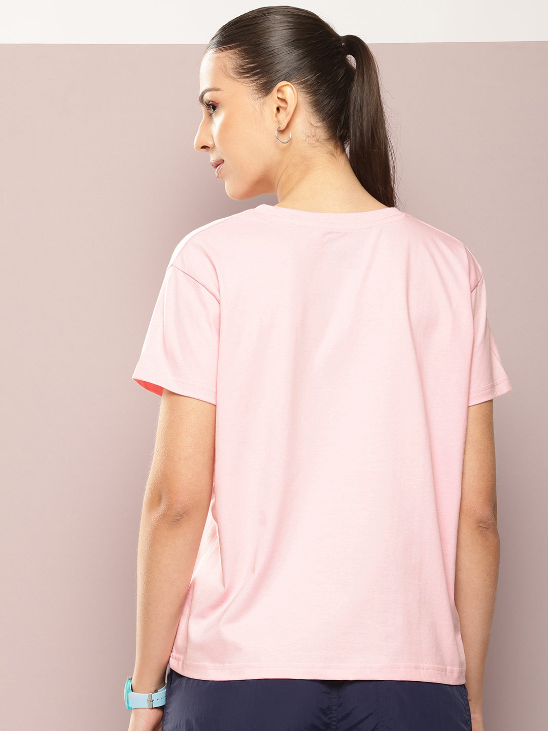Womens Half Sleeve Round Neck Printed Boxy Fit Tshirts