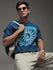 Mens Half Sleeve Drop Shoulder Printed Oversized Fit T-Shirts