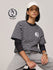Womens Striped Oversized Fit Cotton T-Shirt