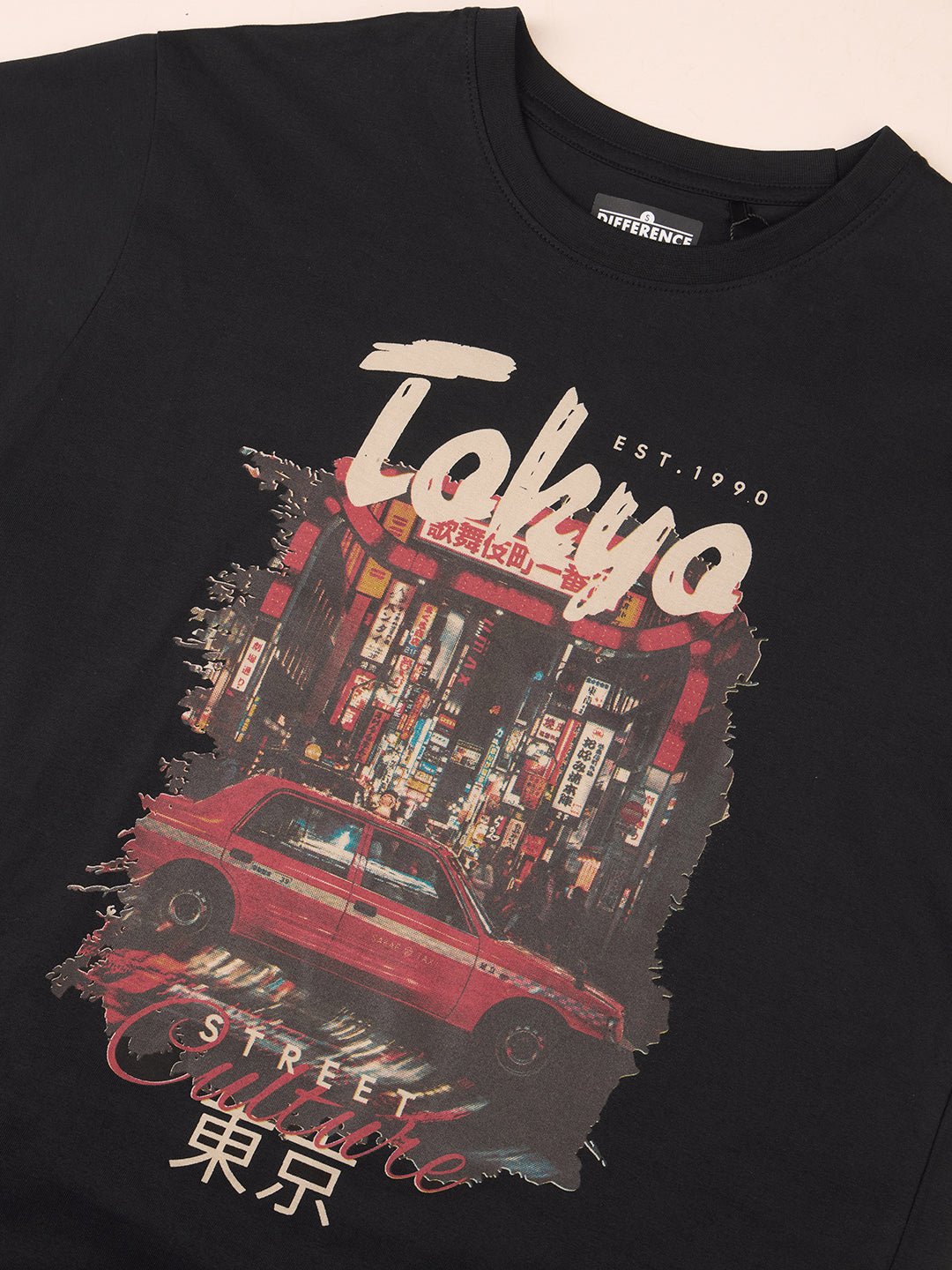 Womens Printed Oversized Cotton T-Shirt