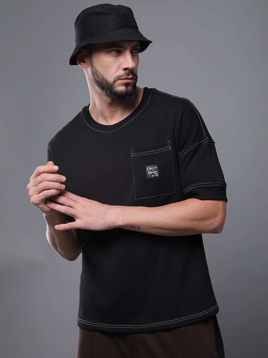 Mens Half Sleeve Round Neck Oversized Fit T-Shirts