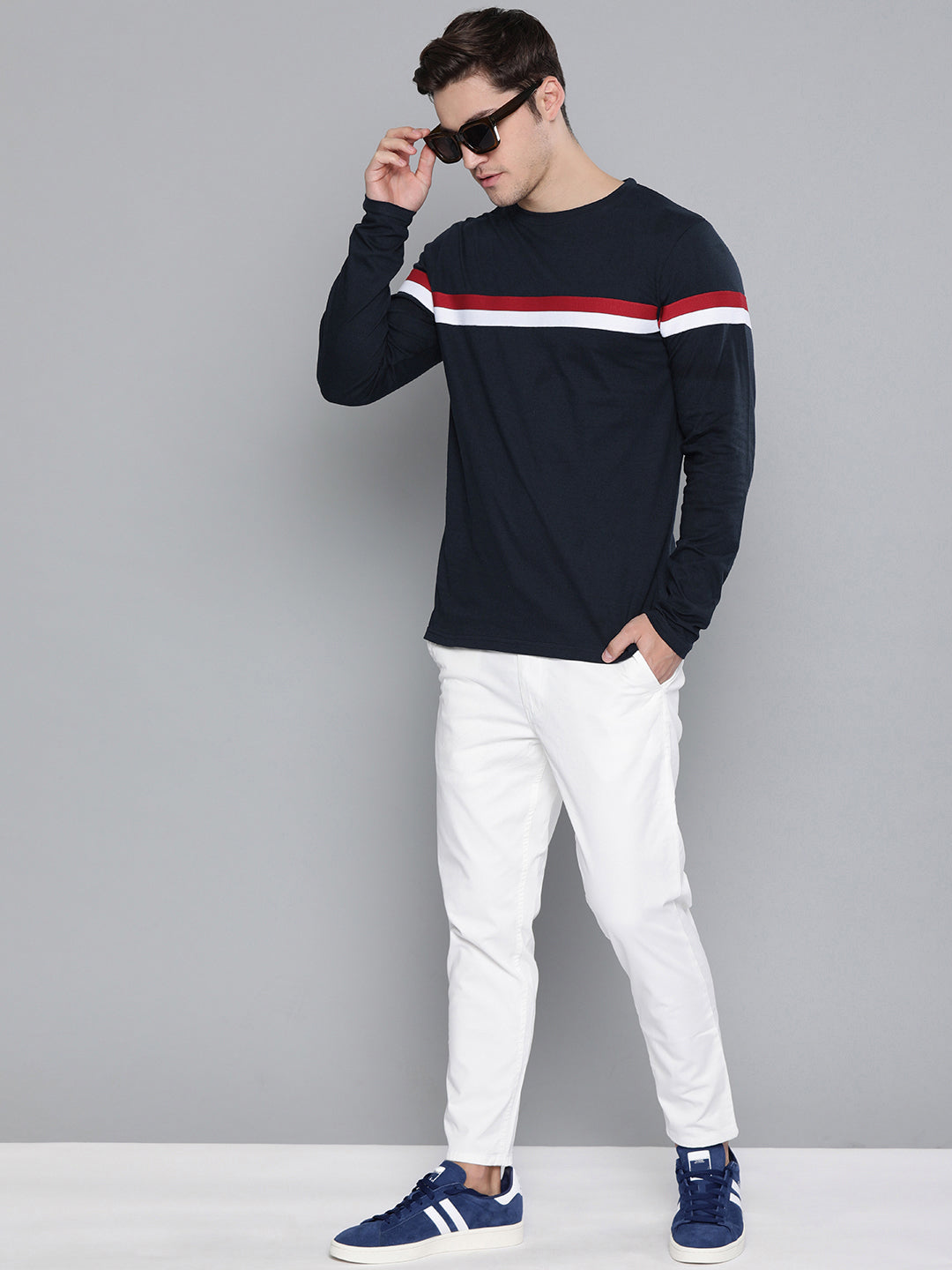 Mens Full Sleeve Round Neck Regular Fit T-Shirts