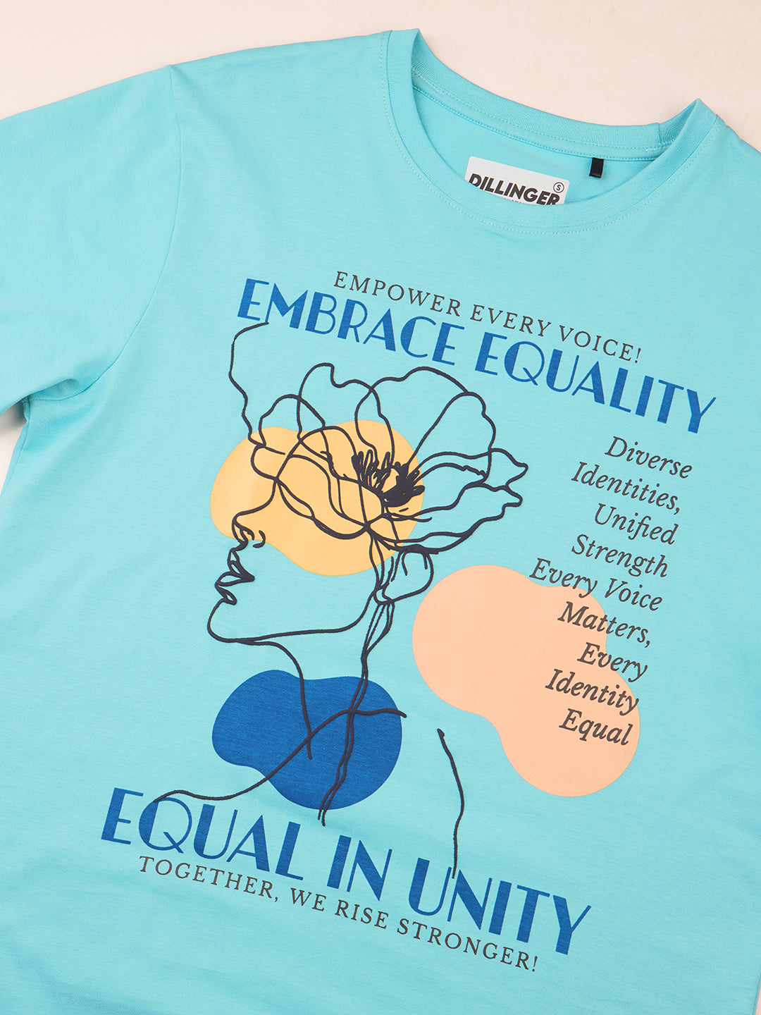 Womens Embroidery Oversized Fit Cotton T-Shirt