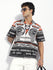 Men Boxy Regular Short Sleeve Printed White Shirt