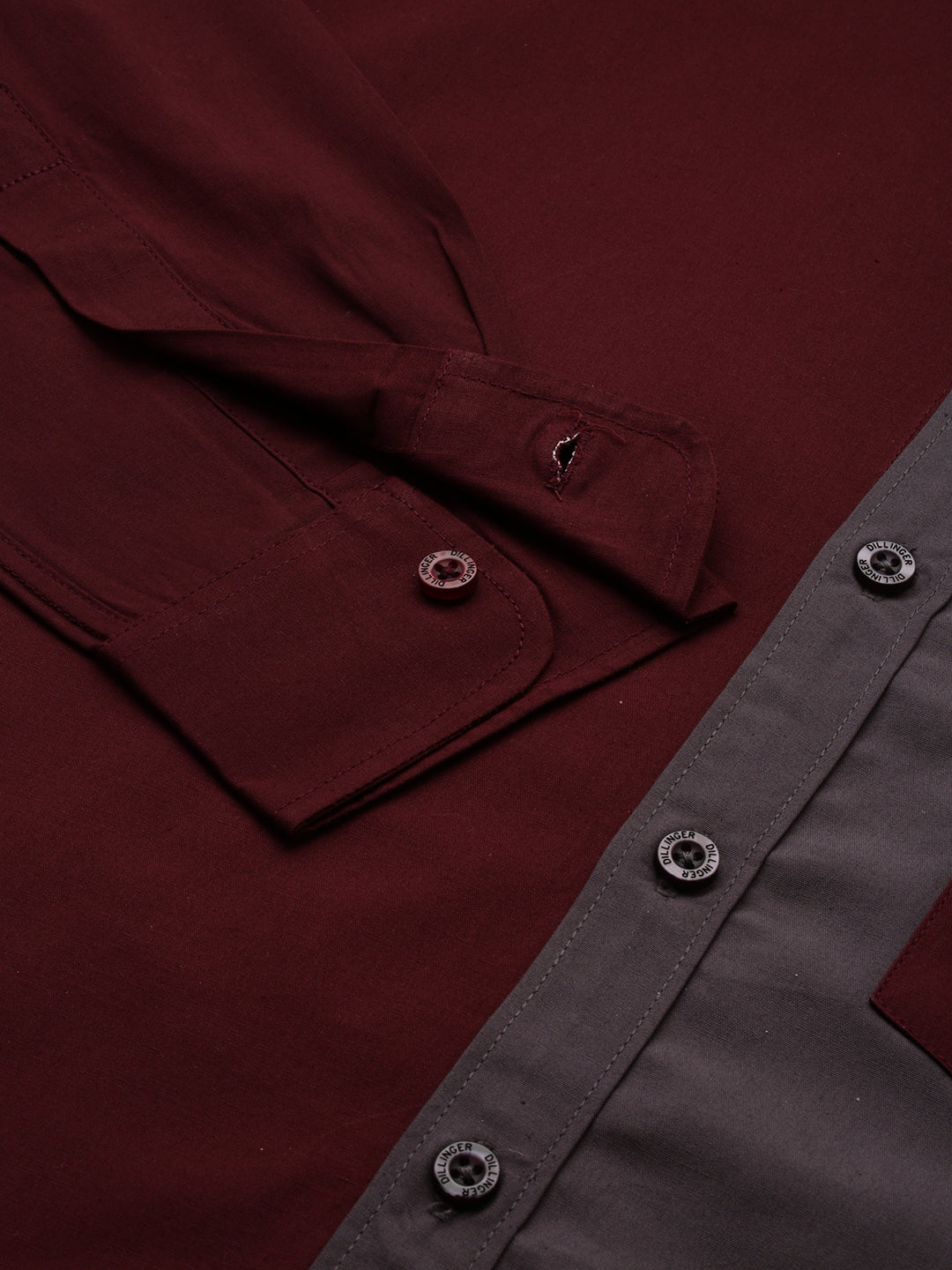 Mens Colourblocked Full Sleeve Shirt With Pocket