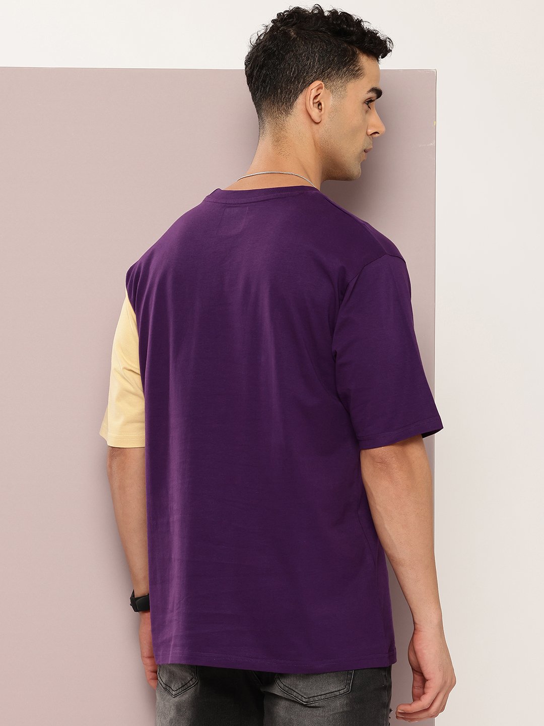 Mens Half Sleeve Round Neck Oversized Fit T-Shirts