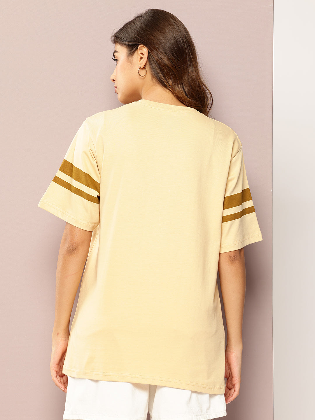 Womens Short Sleeve Printed Oversized Fit Tshirt