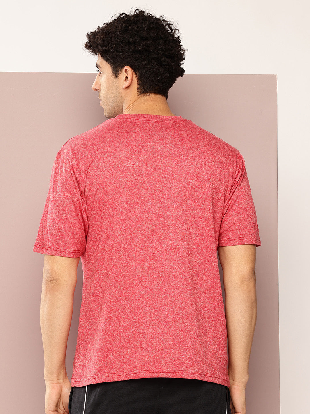 Mens Short Sleeve Round Neck Oversized Polyster Tshirt