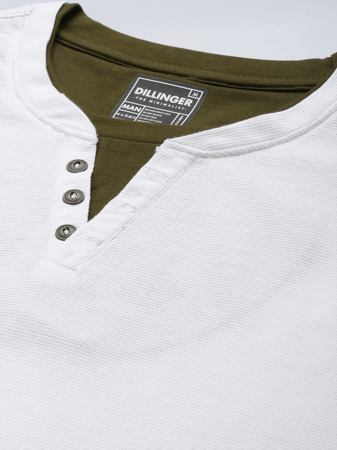 Mens Full Sleeve V-Neck Solid Oversized Fit Tshirts