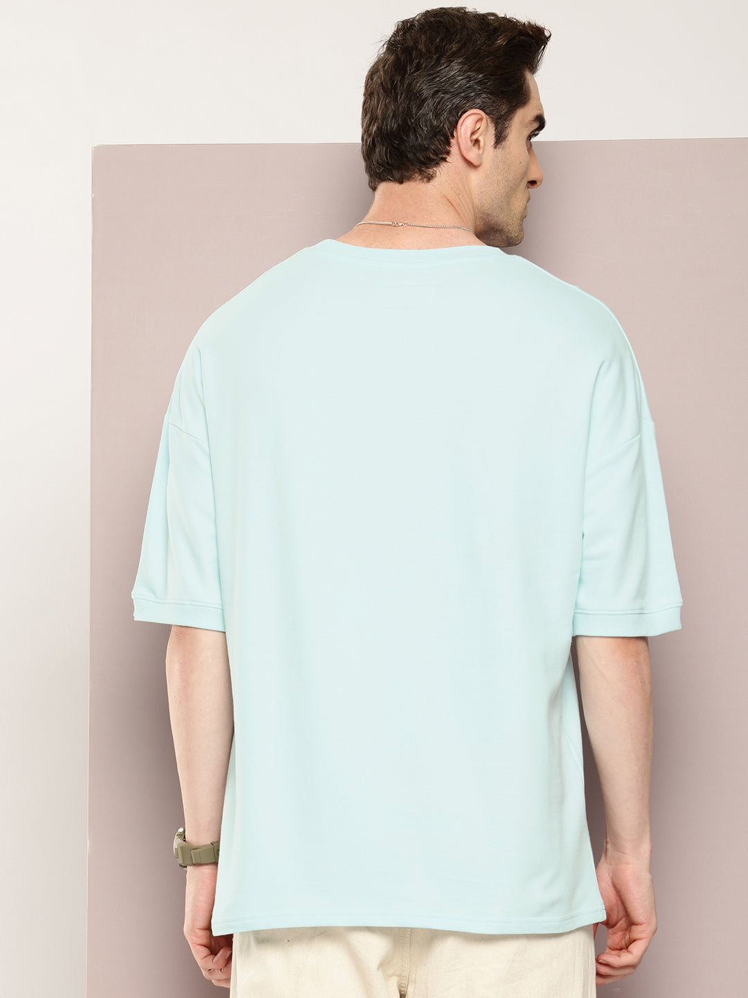 Mens Half Sleeve Round Neck Printed Oversized Fit Tshirts