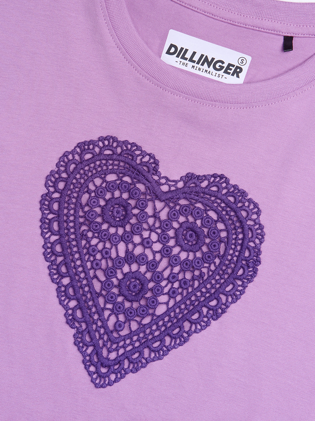Womens Laces Detailed Oversized Round Neck Cotton Tshirt