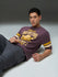 Mens Round Neck Half Sleeve Printed Oversized Fit Tshirt