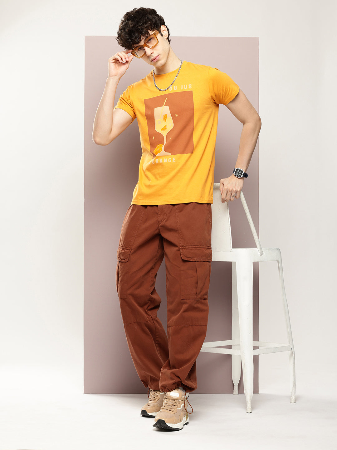 Mens Half Sleeve Round Neck Printed Regular Fit Tshirts