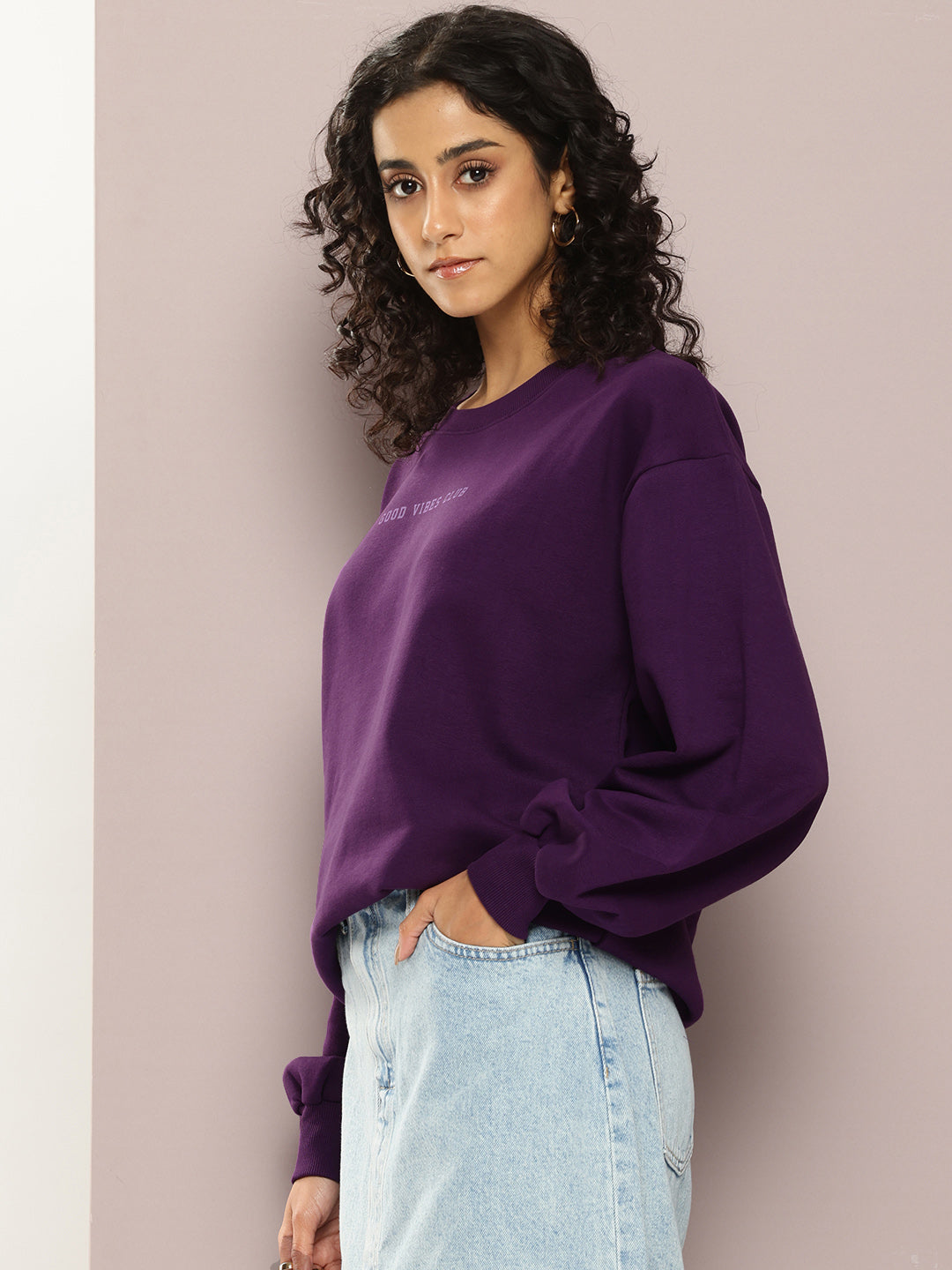 Womens Long Sleeve Oversized Sweatshirt