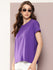 Womens Half Sleeve Round Neck Solid Boxy Fit Tshirts