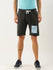 Men Grey Typography Printed Mid-Rise Regular Shorts