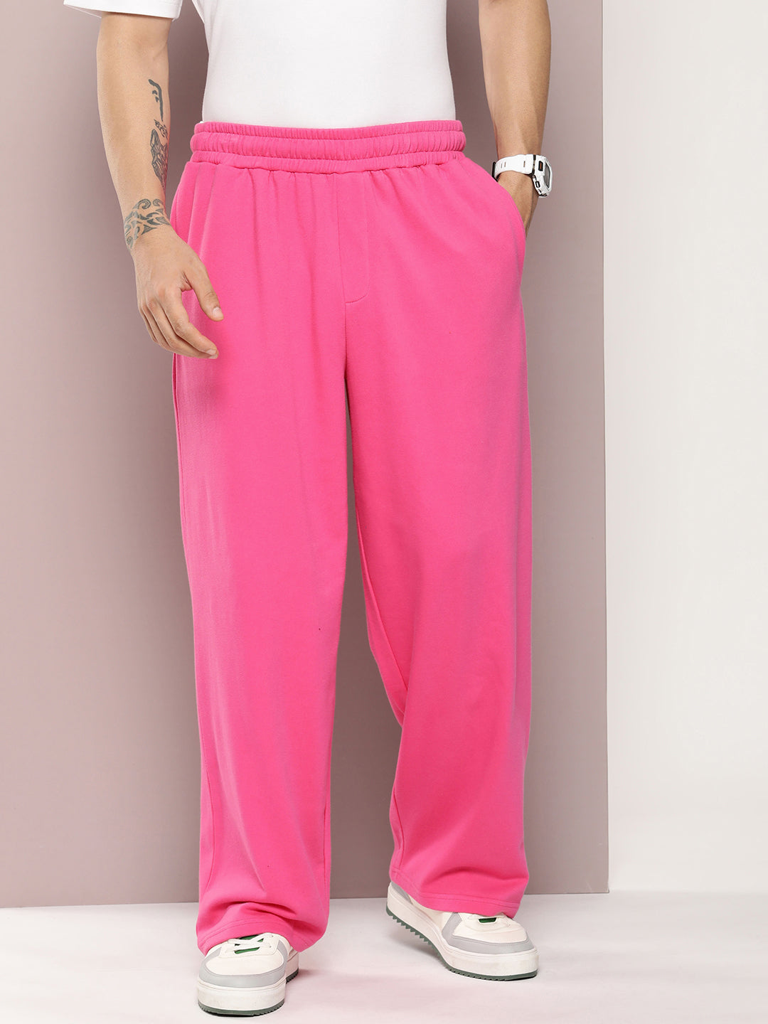 Men Super Soft Cotton Extra Baggy Korean Pant