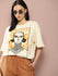 Womens Half Sleeve Drop Shoulder Printed Oversized Fit T-Shirts
