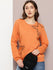 Womens Full Sleeve Round Neck Embroidered Relaxed Fit Tshirts
