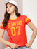 Womens Half Sleeve Round Neck Printed Regular Fit Tshirts