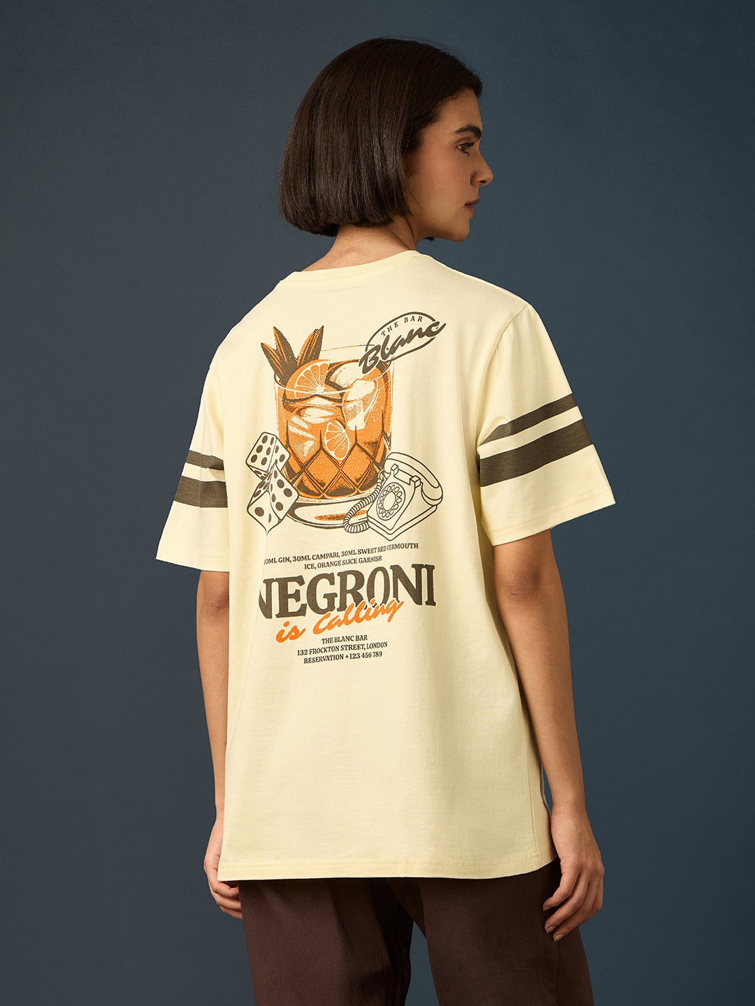 Womens Short Sleeve Printed Oversized Fit Tshirt 