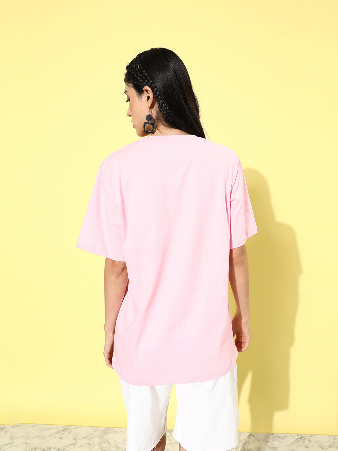 Womens Half Sleeve Round Neck Oversized Fit T-Shirts