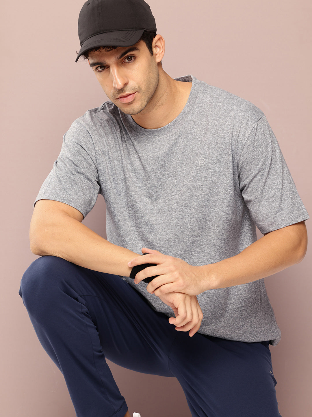 Mens Short Sleeve Round Neck Oversized Polyster Tshirt
