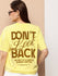 Womens Half Sleeve Round Neck Back Printed Oversized Fit Tshirts