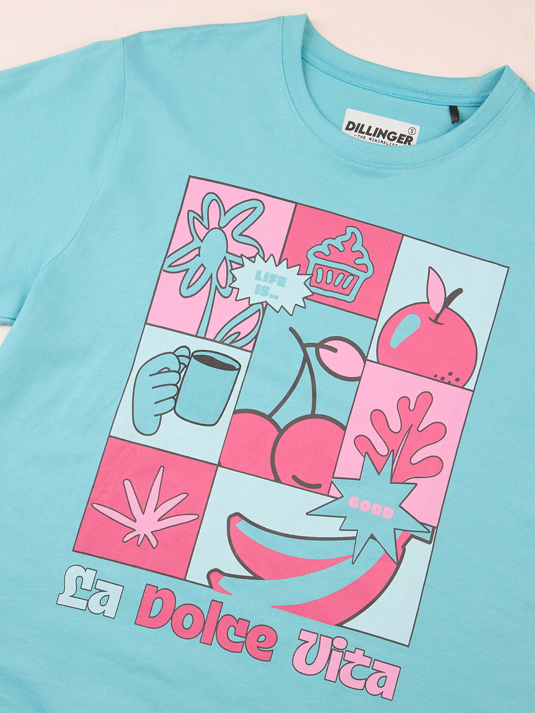 Womens Printed Oversized Fit Cotton T-Shirt