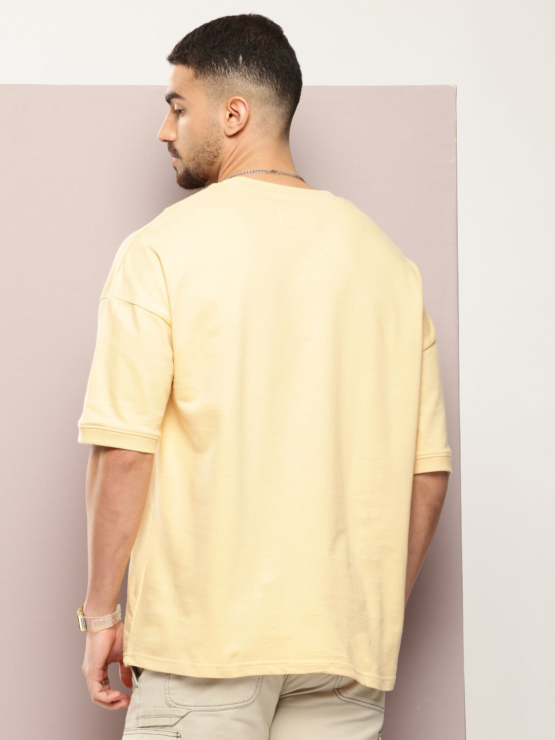 Mens Half Sleeve Round Neck Printed Oversized Fit Tshirts