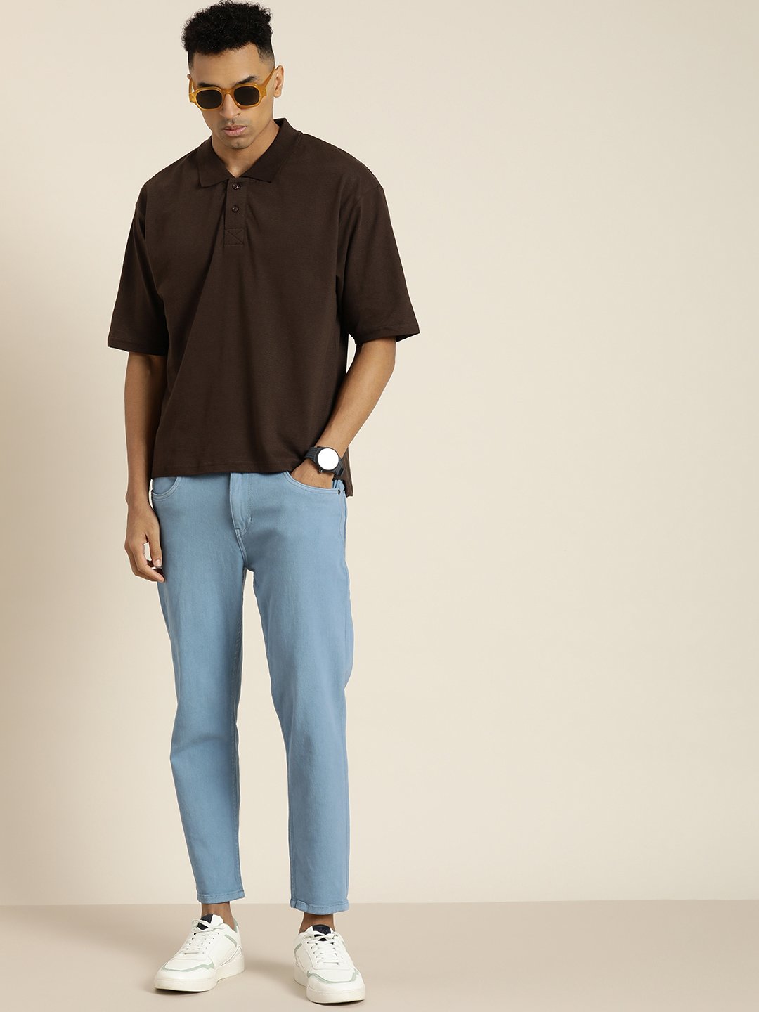Mens Half Sleeve Oversized Fit Polo T-Shirts