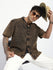 Men Boxy Regular Acid Washed Solid & Pocket Shirt