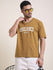 Mens Half Sleeve V-Neck Printed Oversized Fit Tshirts