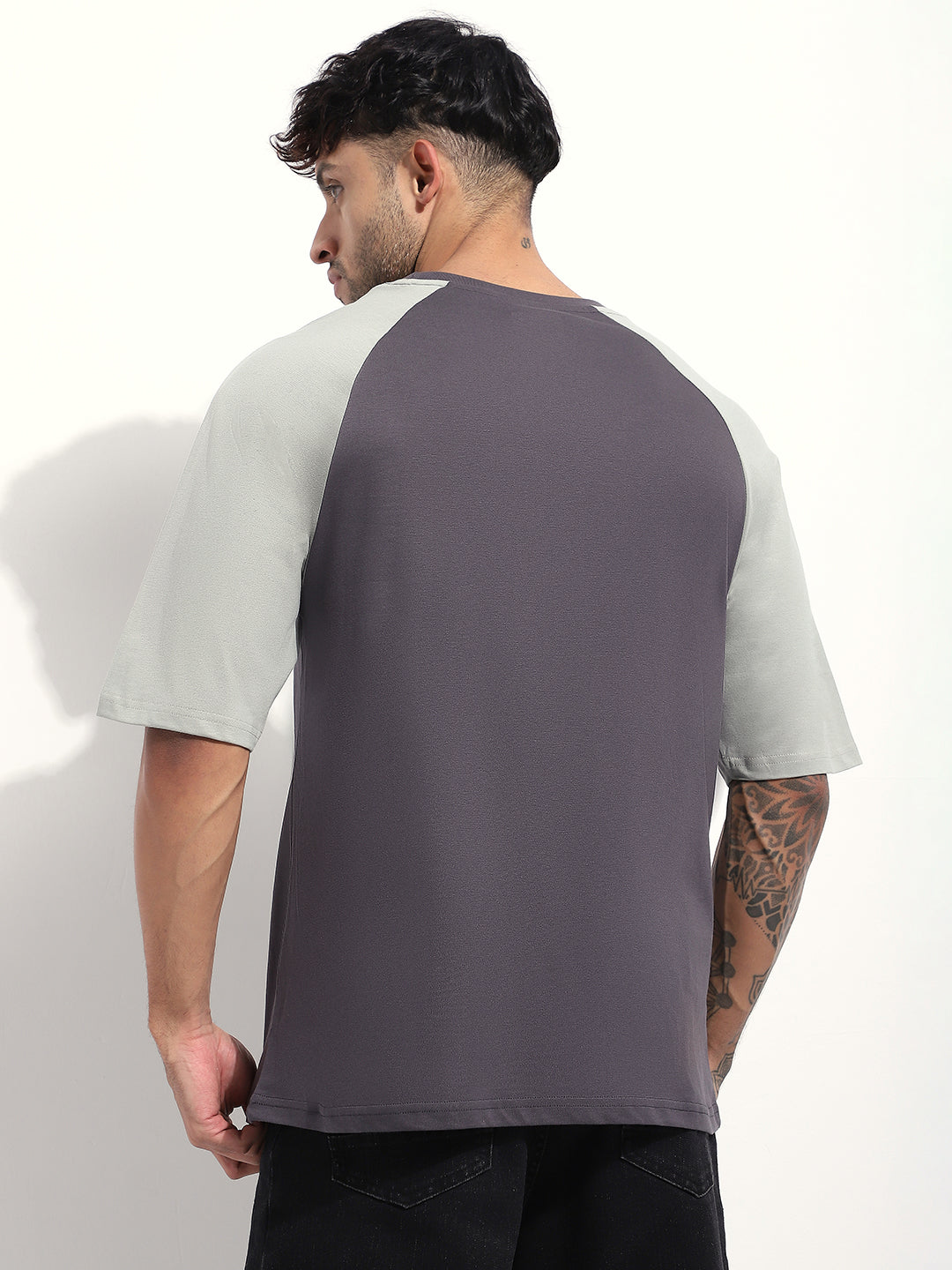 Mens Half Sleeve Round Neck Printed Oversized Fit Tshirts