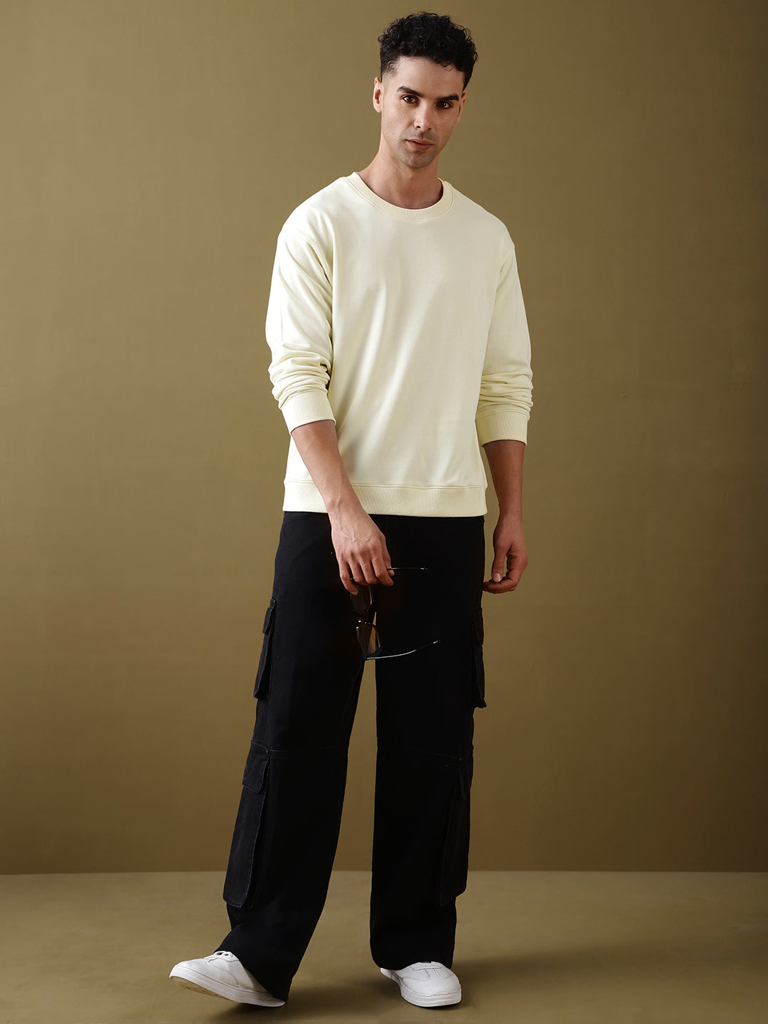 Mens Full Sleeve Round Neck Oversized Fit T-Shirts