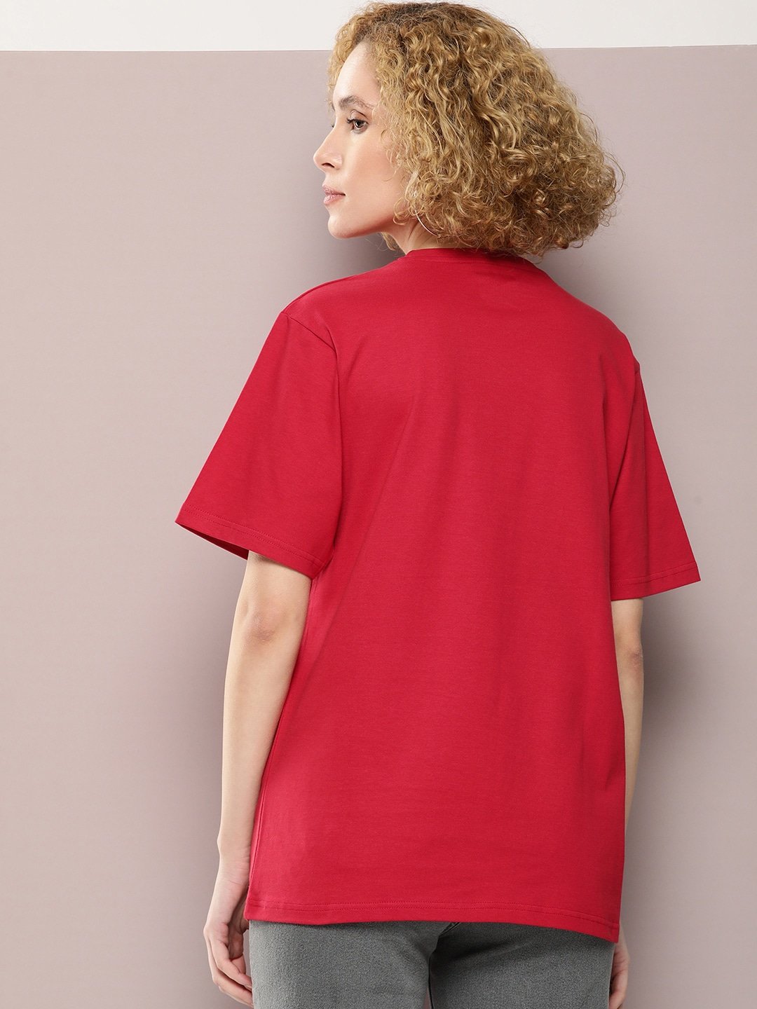 Womens Half Sleeve Round Neck Oversized Fit T-Shirts